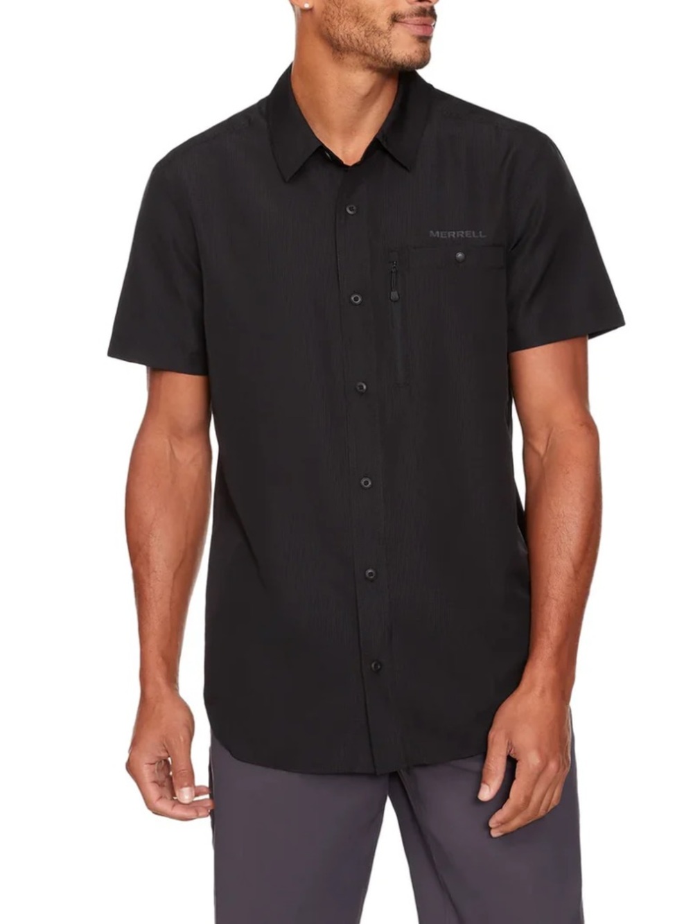 Merrell Men's Short Sleeve Tech Shirt - Black